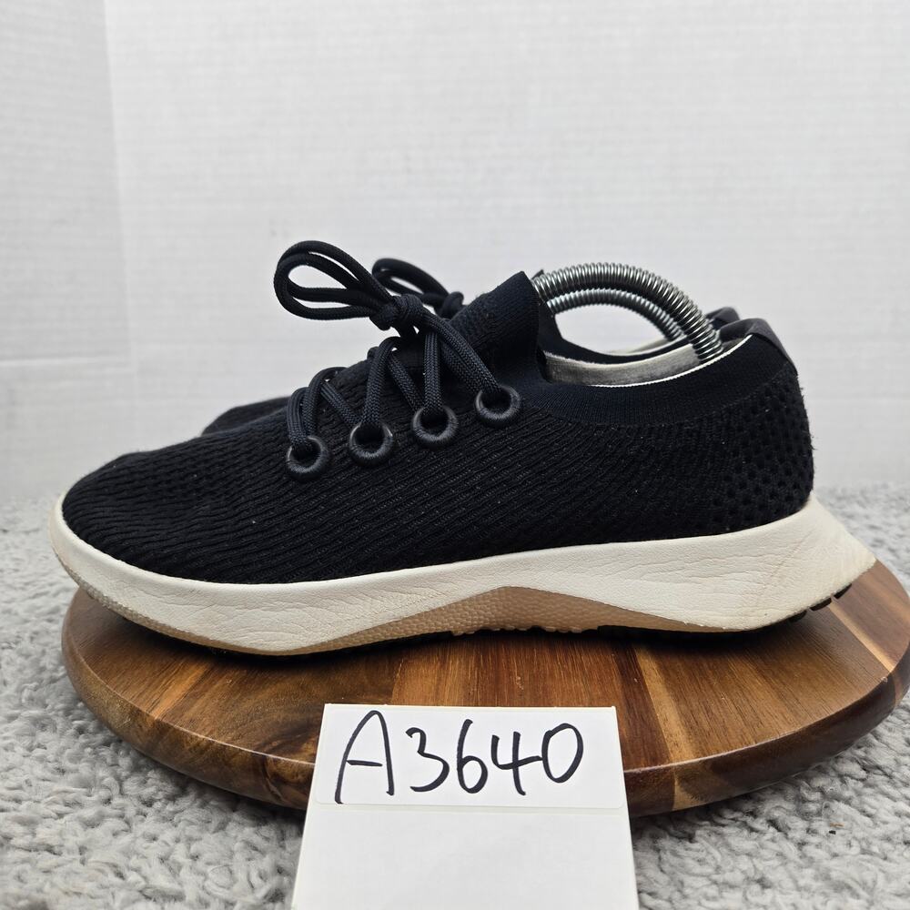 Allbirds Mens 9 Tree Dasher 2 TD2 Black White Athletic Gym Daily Running Shoe